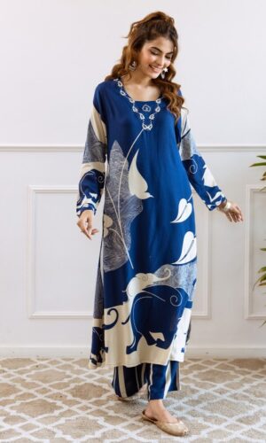Women Floral Printed Regular Kurta with Palazzos